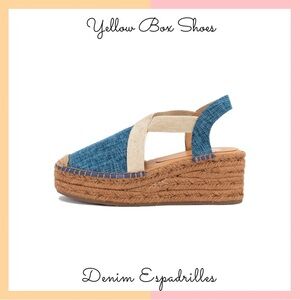 Yellow Box Denim Erica Espadrilles